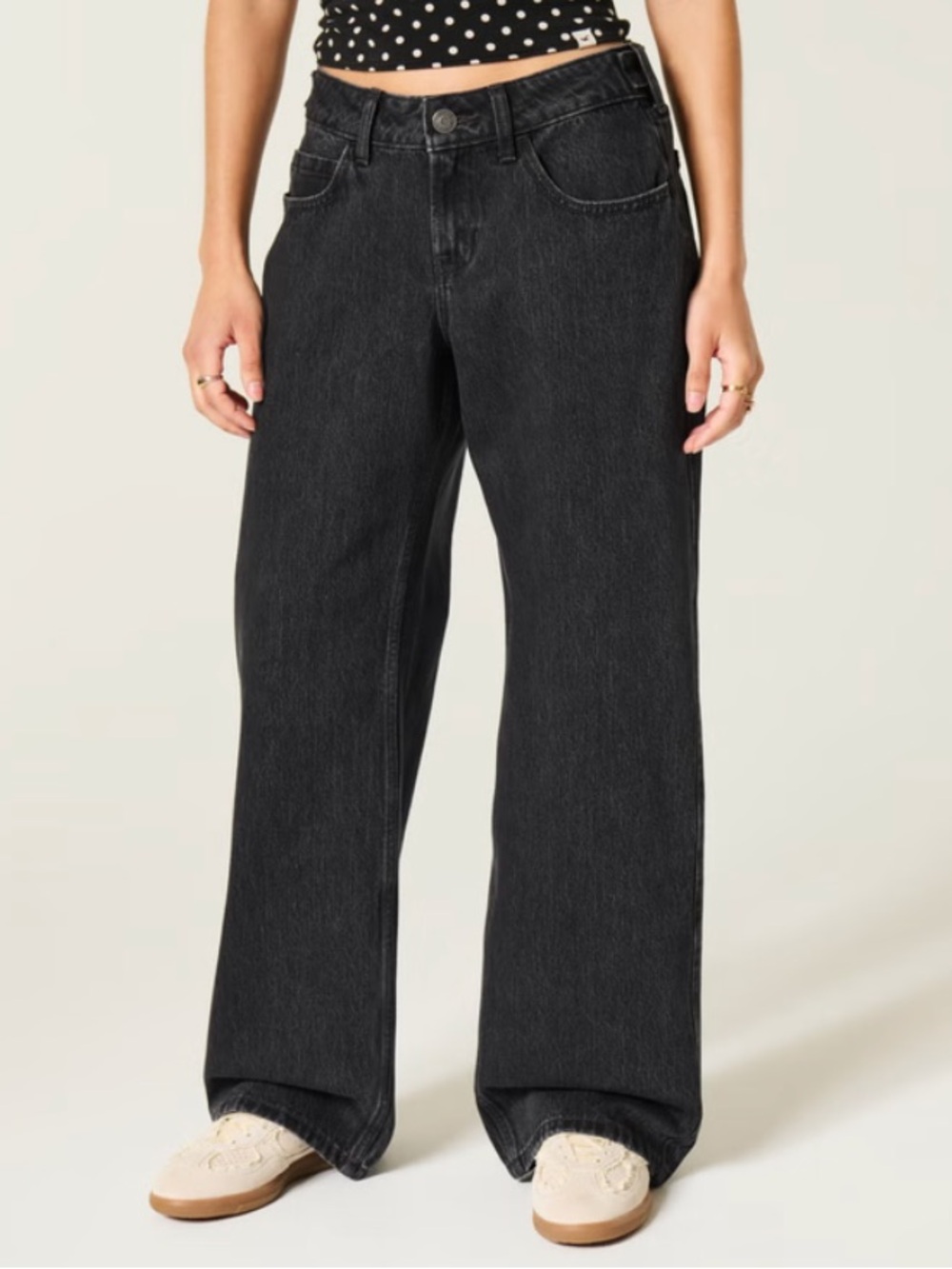 Hollister Andi Adjustable Waist Low-Rise Baggy Jeans